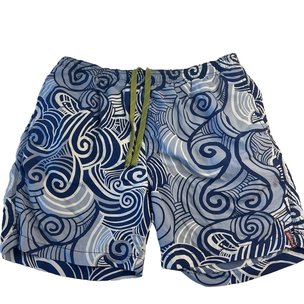 Tommy Bahama‎ Swim Trunks Relax Men L Beach Waves Hawaiian Lined Board Shorts